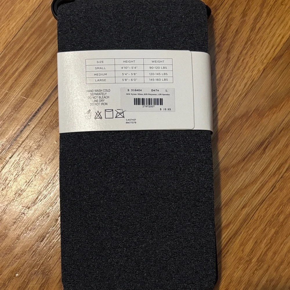 LOFT Dark Gray Opaque Tights - Picture 2 of 2